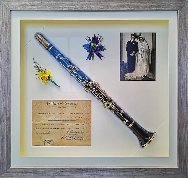 Memorabilia framed
