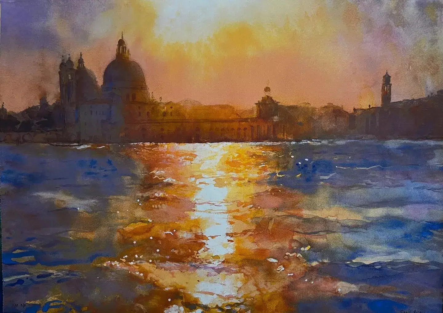 Sunlight over the salute by Cecil Rice